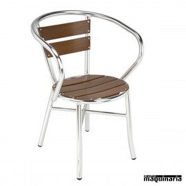 Sillon exterior de aluminio apilable 2r600