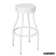 Taburete vintage industrial 5R551 blanco