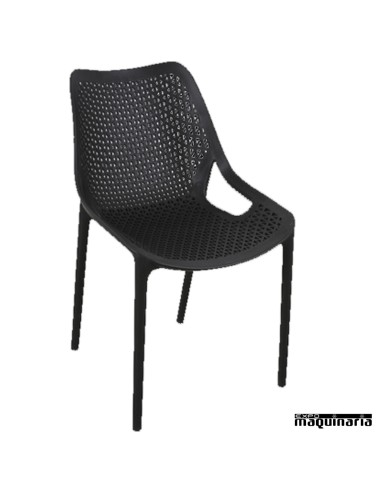 Sillas de polipropileno MRBILROS antracita