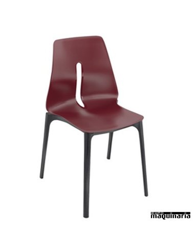 Sillas diseño para exterior MROBLONG granate