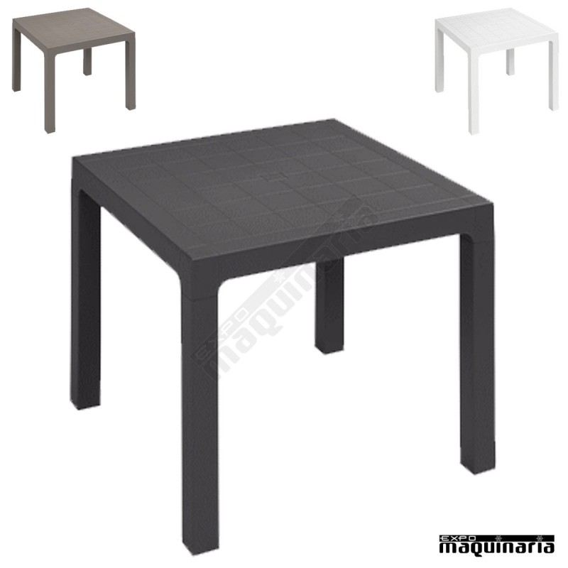 Mesa plastico terraza 3R110 70x70cm