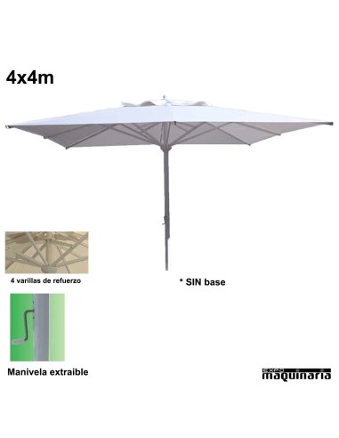 Parasol cuadrado 4x4 metros CVMASTER4