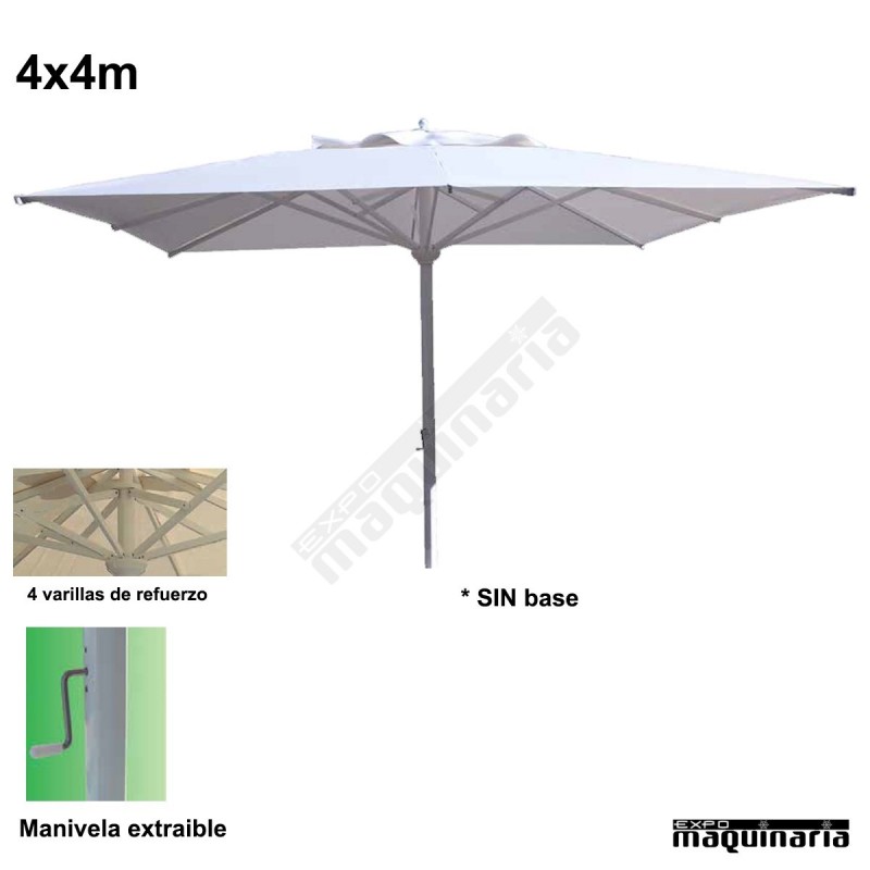 Parasol cuadrado 4x4 metros CVMASTER4