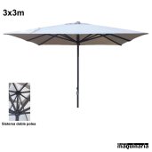 Parasol cuadrado 3x3 metros CVHEAVY-DUTY