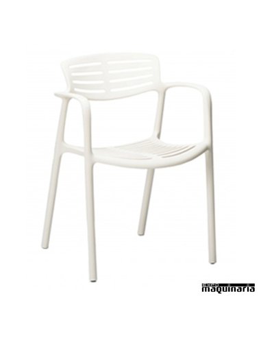 Silla de terraza apilable RETOLEDO-AIRE blanco