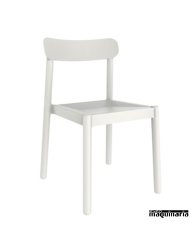 Sillas exterior REELBA apilables blanco