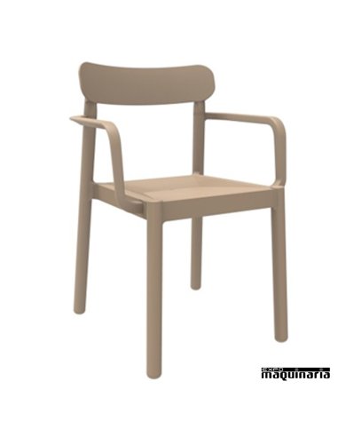 Sillones exterior REELBA-B apilables arena