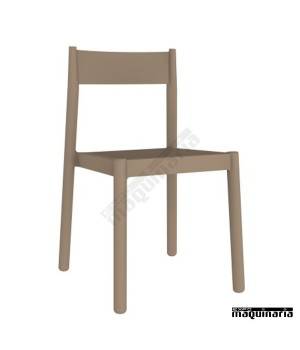 Sillas de plastico REDANNA apilables arena