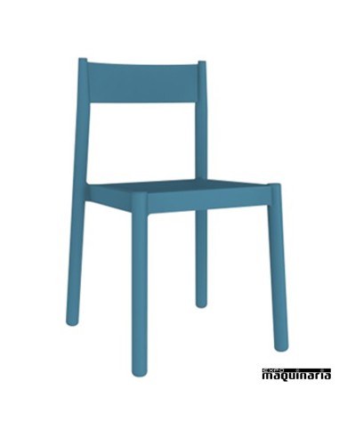 Sillas de plastico REDANNA apilables azul
