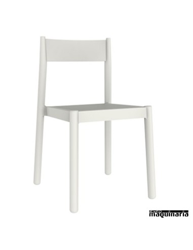 Sillas de plastico REDANNA apilables blanco