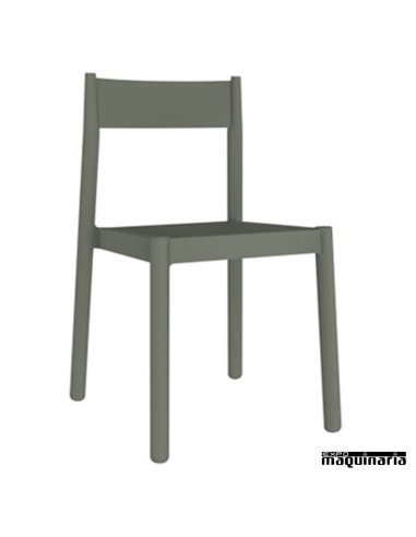 Sillas de plastico REDANNA gris verdoso