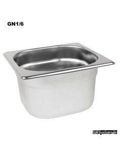 Cubeta Gastronorm INOX GN 1/6 2