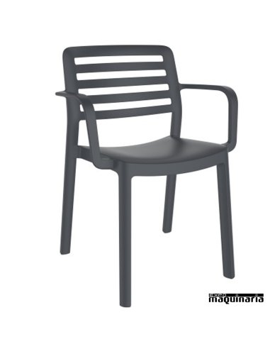 Sillones exterior REWIND-B gris oscuro