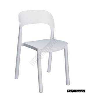 Sillas plastico terraza REONA blanco