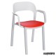 Sillones para exterior REONA-B blanco y rojo