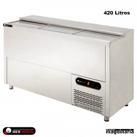 Botellero refrigerado IBER-BO3P-INOX 1,5 metros