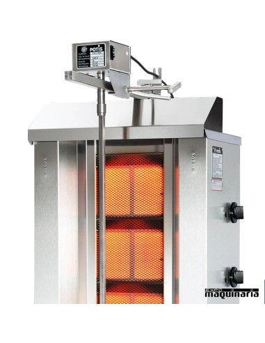 Asador de kebab potis POGD4 detalle