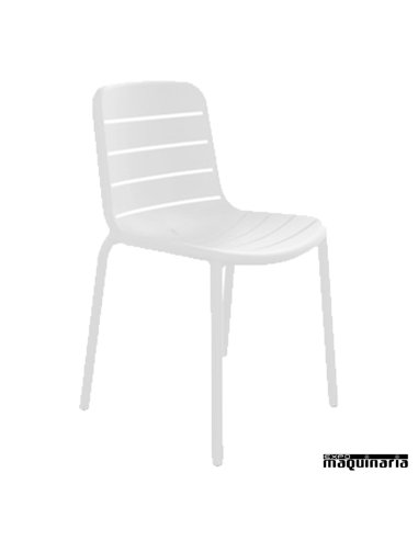 Silla apilable para bar REGINA blanco