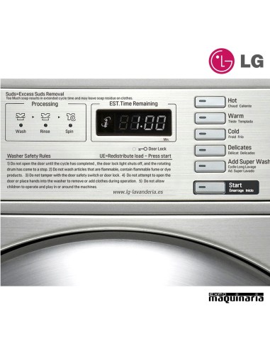 Lavadora semi-industrial LG 11 Kilos panel