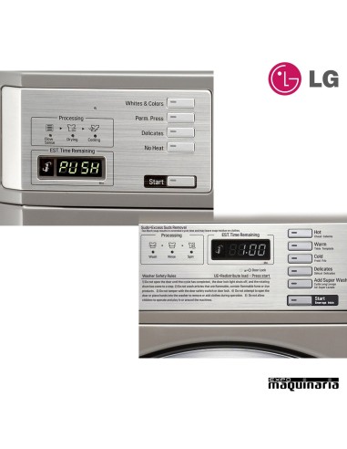 Lavadora semi-industrial LG 15 Kilos paneles