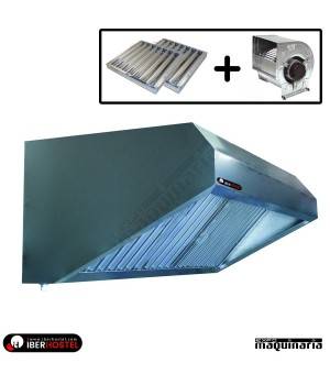 Campana extractora profesional mural sin motor 1085mm Largo