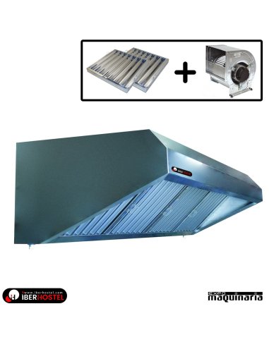 Campana cocina industrial a Pared de 2M