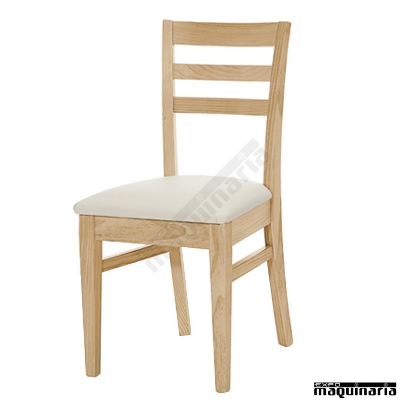 Silla tapizada comedor JO97 madera de pino