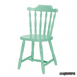 Silla madera JO630 lacada y torneada