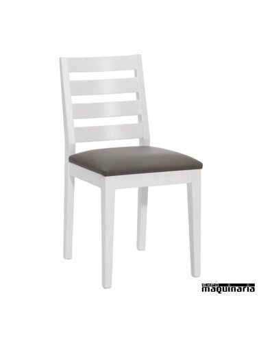 Silla tapizada comedor JO13 Madera lacada