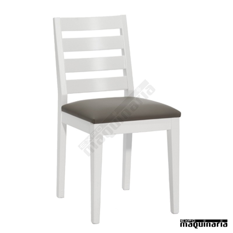 Silla tapizada comedor JO13 Madera lacada