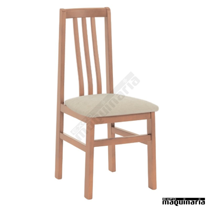 Desarrollar rodear sexual Sillas madera JO50 - Silla tapizada comedor para uso en hosteleria