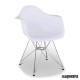 Sillon nordico blanco FAOVIEDO asiento polipropileno