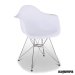Sillon nordico blanco FAOVIEDO asiento polipropileno