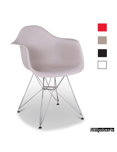 Sillon nordico FAOVIEDO asiento polipropileno