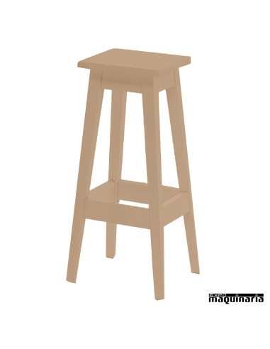 Taburete alto madera  JOTAREC