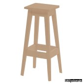 Taburete alto madera  JOTAREC