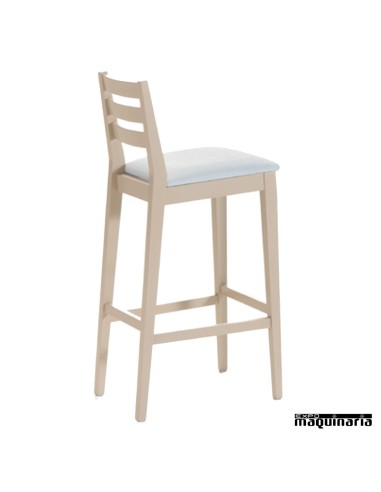 Taburete alto madera  JOTAM13CR lacado
