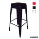 Taburete industrial negro FAPASSION-MAD Acero y madera