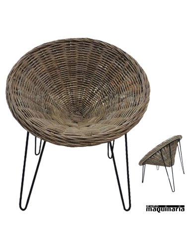 Sillon rattan FACONGO estilo etnico