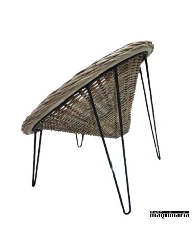 Sillon rattan FACONGO estilo etnico
