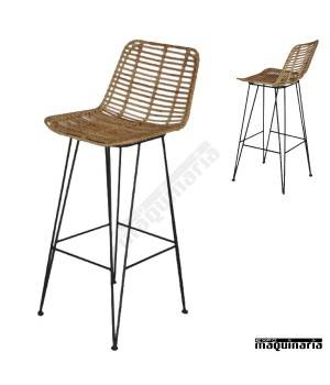 Taburete rattan FAZAMBIA estilo etnico