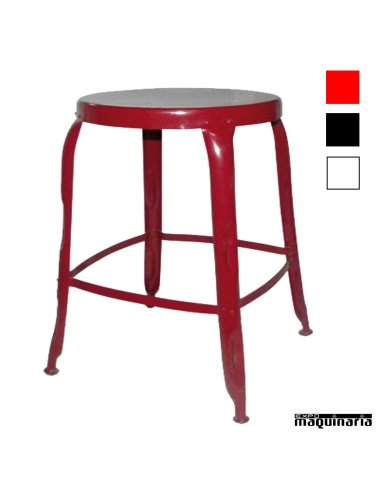 Taburetes bajos vintage FALITUANIABAJO-M metalico