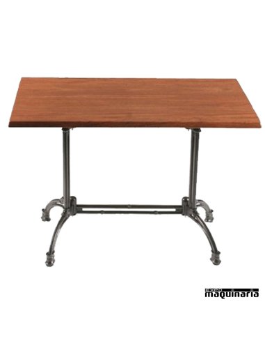 Mesa forja FAFLORENCIA-R tablero madera