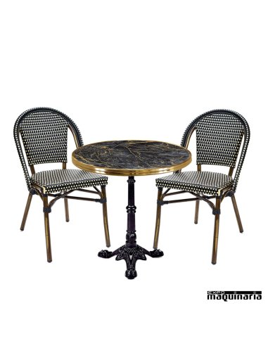 Conjunto de mesa y sillas IMPARISINO-PARIS