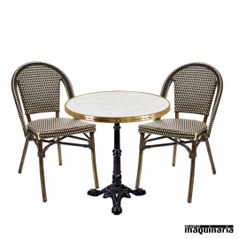 Conjunto de mesa y sillas IMPARISINO-PARIS
