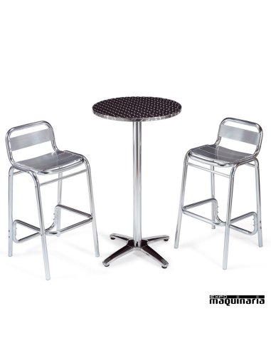 Mesa con taburetes IMMEDIT-DINAM Lamas Aluminio