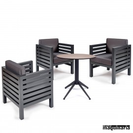 Conjunto de mesa y sillas IMORION-MILANO