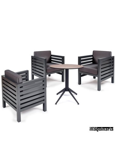 Conjunto de mesa y sillas IMORION-MILANO
