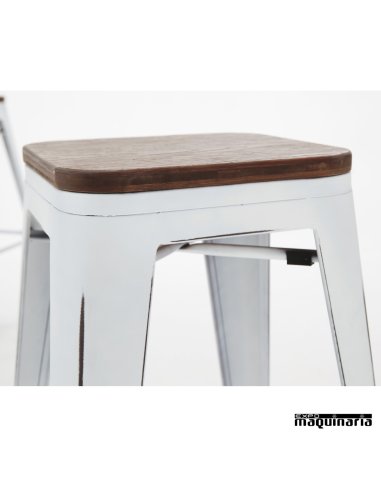 Taburete estilo industrial AG5048BBR detalle