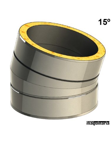 Tubo inox Codo 15º JECODO15